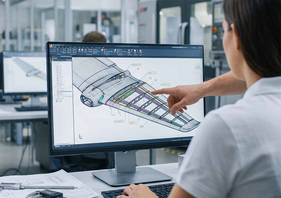 CAD file drone wing detail